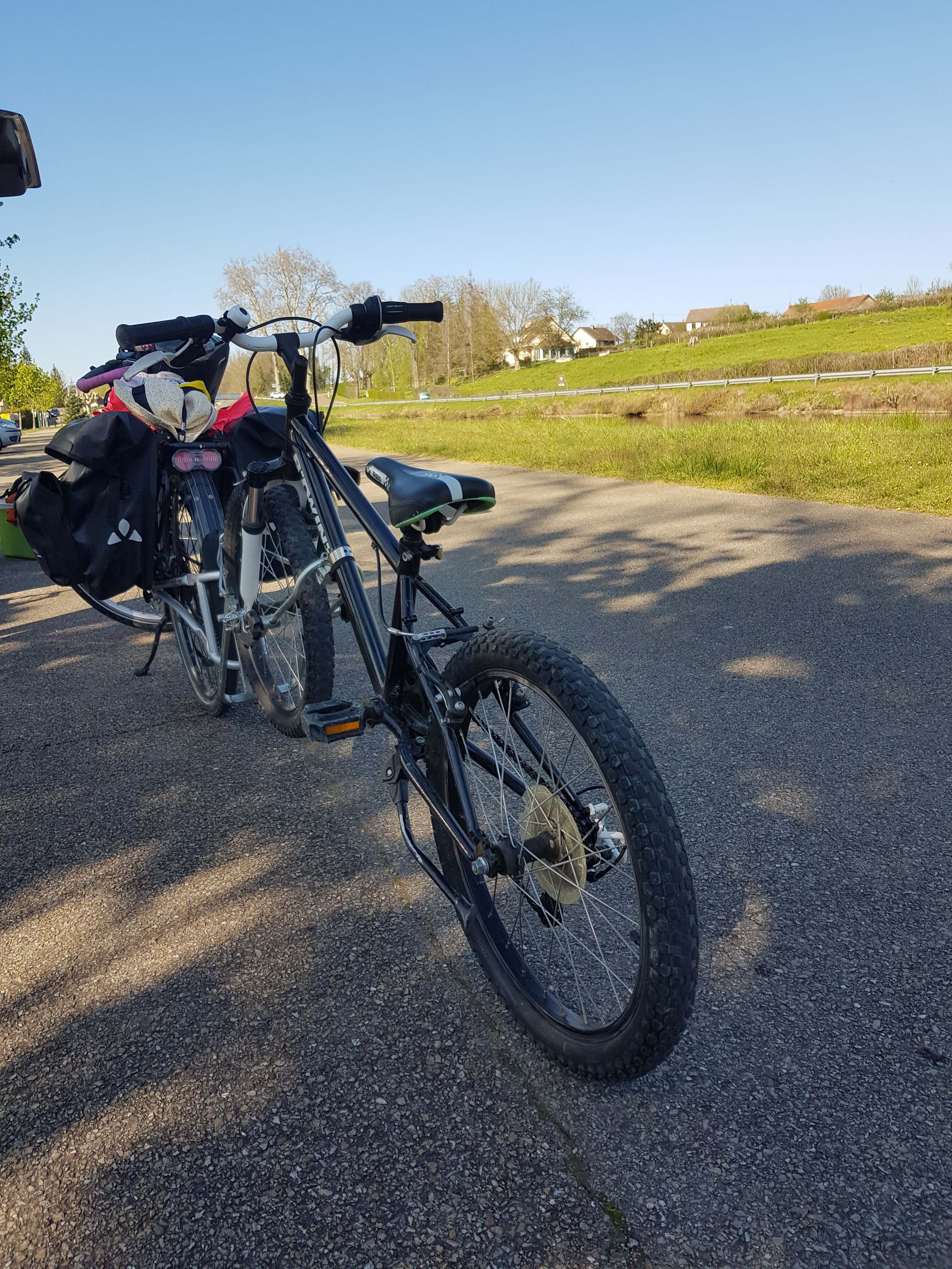 Trail Gator Tandem avec barre de remorquage de vélo enfant