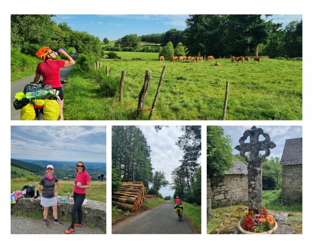 plateau de millevaches et vallée de la dordogne lors d'un voyage cyclotourisme en corrèze