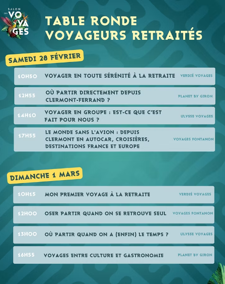 Table ronde salon voyages france
